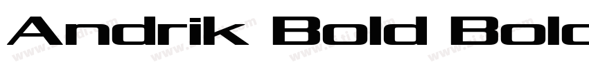 Andrik Bold Bold字体转换